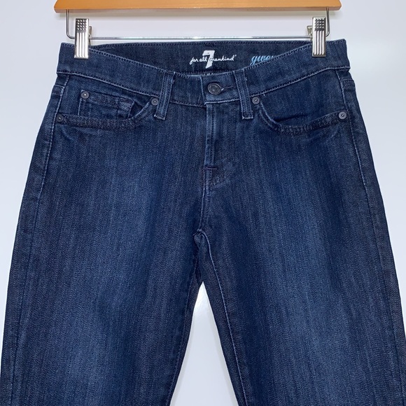 7 FOR ALL MANKIND Gwenevere Dark Wash Denim Jeans - Picture 2 of 10